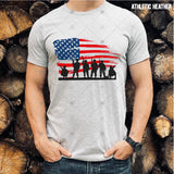 Transfer 002239 - Black Military with American Flag