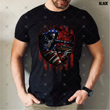 Transfer 002246 - Patriotic Military Skull