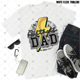 Transfer 002276 - Softball Dad Grey Army Lightning Bolt