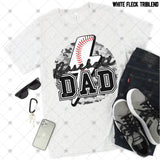 Transfer 002277 - Baseball Dad Grey Army Lightning Bolt