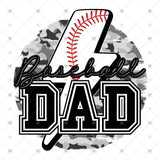Transfer 002277 - Baseball Dad Grey Army Lightning Bolt