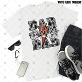 Transfer 002279 - Football Dad Grey Army Lightning Bolt Stacked Word Art
