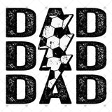 Transfer 002281 - Soccer Dad Lightning Bolt Stacked Word Art