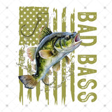 Transfer 002287 - Bad Bass American Flag