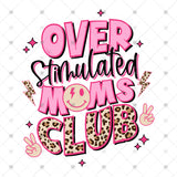 Transfer 002306 - Over Stimulated Moms Club Pink & Leopard