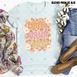 Transfer 002321 - Retro Mama Stacked Word Art with Flowers