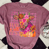 Transfer 002328 - Hey Y'all It's Fall Floral Cow