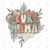 Transfer 002342 - Floral Fur Mama