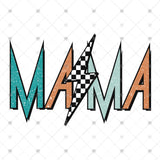 Transfer 002343 - Mama Checkered Lightning Bolt