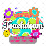Transfer 002345 - Bright Floral Touchdown Football
