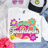 Transfer 002345 - Bright Floral Touchdown Football