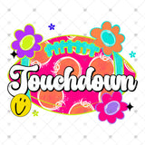 Transfer 002345 - Bright Floral Touchdown Football