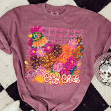 Transfer 002346 - Cozy Chick Floral Chicken