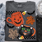 Transfer 002356 - Jack O Lantern and Cat Halloween Mugs