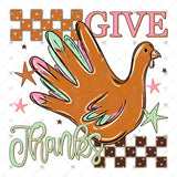 Transfer 002366 - Give Thanks Hand Turkey