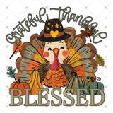 Transfer 002367 - Grateful Thankful Blessed Turkey