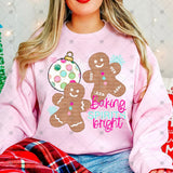 Transfer 002374 - Gingerbread Duo Baking Spirits Bright