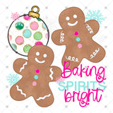 Transfer 002374 - Gingerbread Duo Baking Spirits Bright