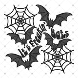 Transfer 002395 - It's Freakin Bats Faux Embroidery