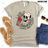 Transfer 002399 - I Like It Loud Fast & Dirty Racing Skull