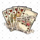 Transfer 002406 - Ain't Goin Down Poker Cards