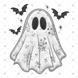 Transfer 002412 - Batty Ghost Faux Embroidery
