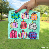 Transfer 002427 - Bright Pumpkin Grid