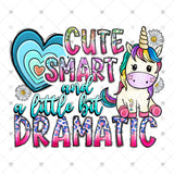 Transfer 002447 - Cute Smart and a Little Bit Dramatic Unicorn