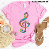 Transfer 002454 - Floral Music Note