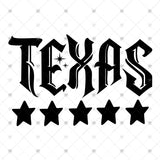 Transfer 002457 - Texas with Stars