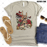 Transfer 002464 - Hair Hustler Red Roses and Butterflies