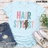 Transfer 002465 - Hair Stylist Leopard Lightning Bolt