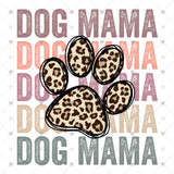 Transfer 002466 - Dog Mama Pink to Blue Stacked Word Art