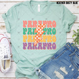Transfer 002484 - ParaPro Checkered Lightning Bolt Stacked Word Art