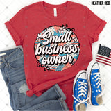 Transfer 002497 - Patriotic Small Business Owner Leopard Round