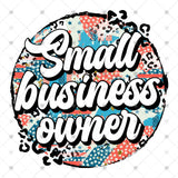 Transfer 002497 - Patriotic Small Business Owner Leopard Round
