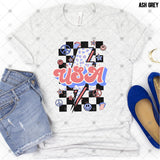 Transfer 002498 - USA Leopard Lightning Bolt