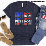 Transfer 002504 - Freedom Stacked Word Art Flag