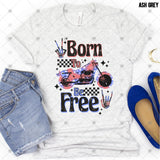 Transfer 002508 - Patriotic Born to Be Free Motorcycle