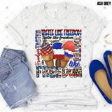 Transfer 002520 - Tastes Like Freedom Word Art