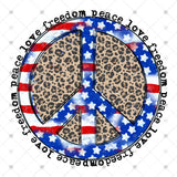 Transfer 002527 - Freedom Peace Love Leopard Peace Sign