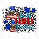 Transfer 002543 - Faith Family Freedom Patriotic Cross