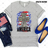 Transfer 002544 - God Bless America Army Cross