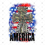 Transfer 002544 - God Bless America Army Cross