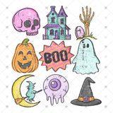 Transfer 002565 - Boo Halloween Grid