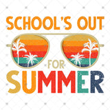 Transfer 002567 - Schools Out For Summer Retro Sunglasses