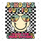Transfer 002569 - Retro Schools Out for the Summer Smile