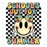 Transfer 002569 - Retro Schools Out for the Summer Smile