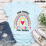 Transfer 002571 - Dear Parents Tag You're It Rainbow