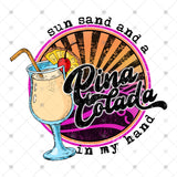 Transfer 002586 - Sun Sand and a Pina Colada in My Hand